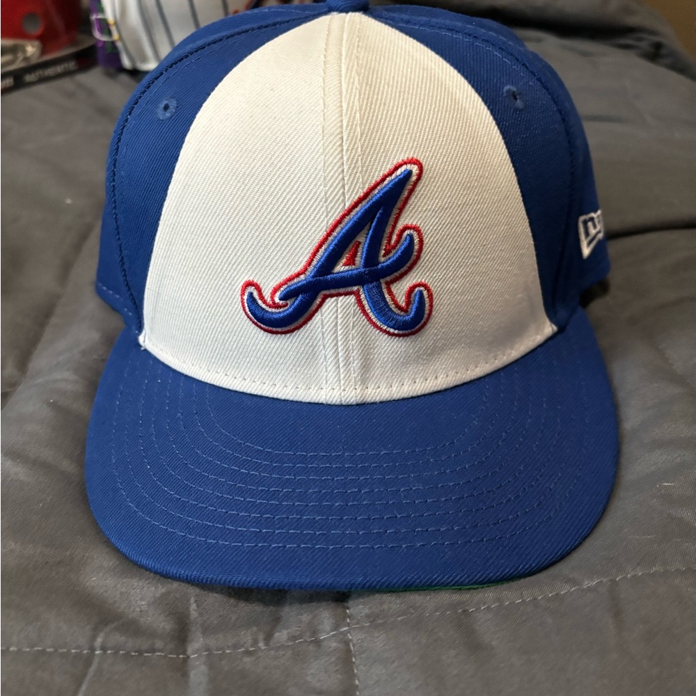 Atlanta Braves New Era 2023 City Connect 59FIFTY Fitted Hat - White/Royal